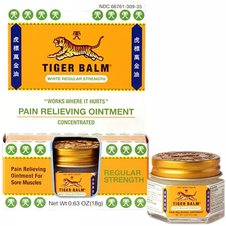 Tiger Balm Regular Strength, Pain Relieving Ointment