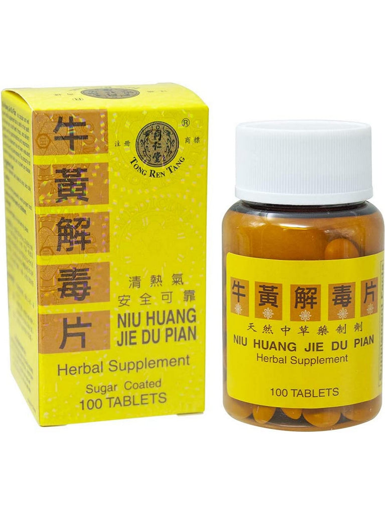 NIU HUANG JIE DU PIAN, 100 TABLETS
