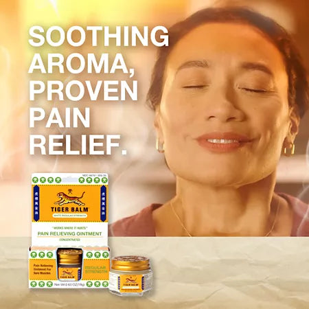 Tiger Balm Regular Strength, Pain Relieving Ointment