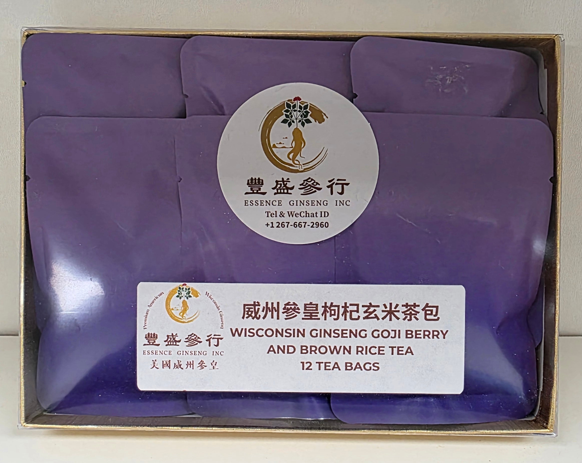 Wisconsin Ginseng Gojiberry and Brown Rice Tea